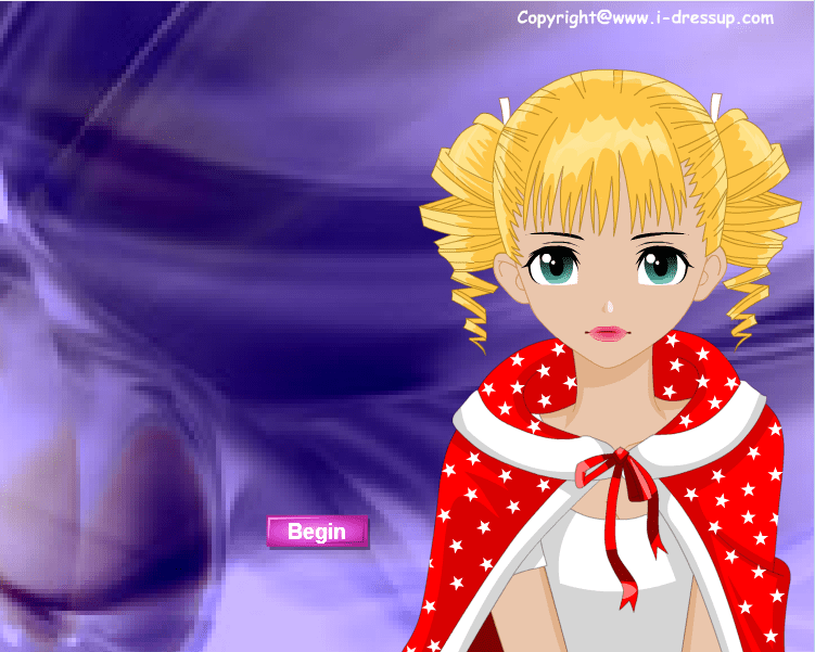 可爱秀发女孩