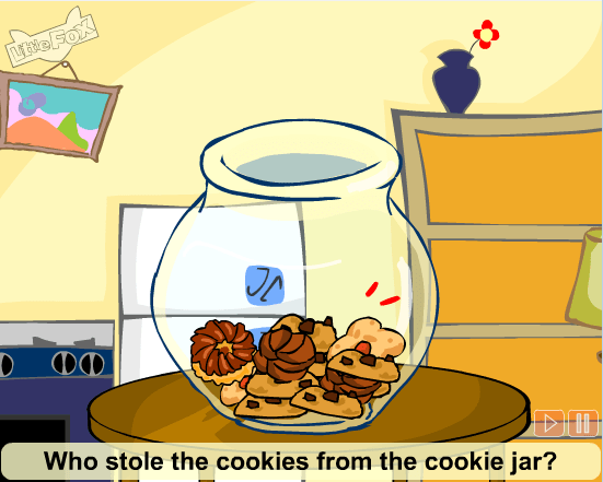 Who stole the cookies from the cookie jar?