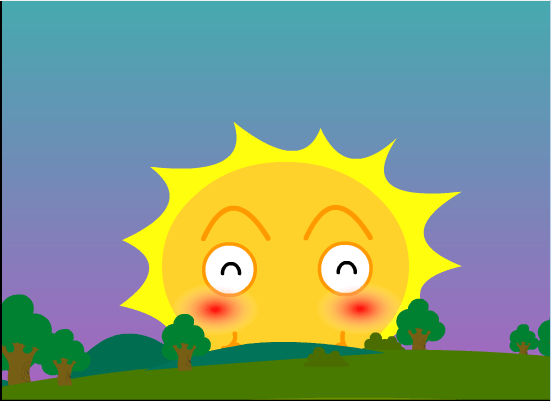 太阳光金亮亮
