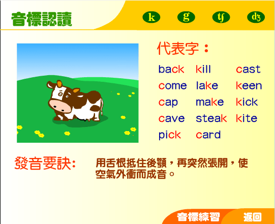 辅音音标（k g）